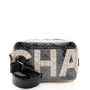 Chanel Coated Canvas Camellia Camera Bag
